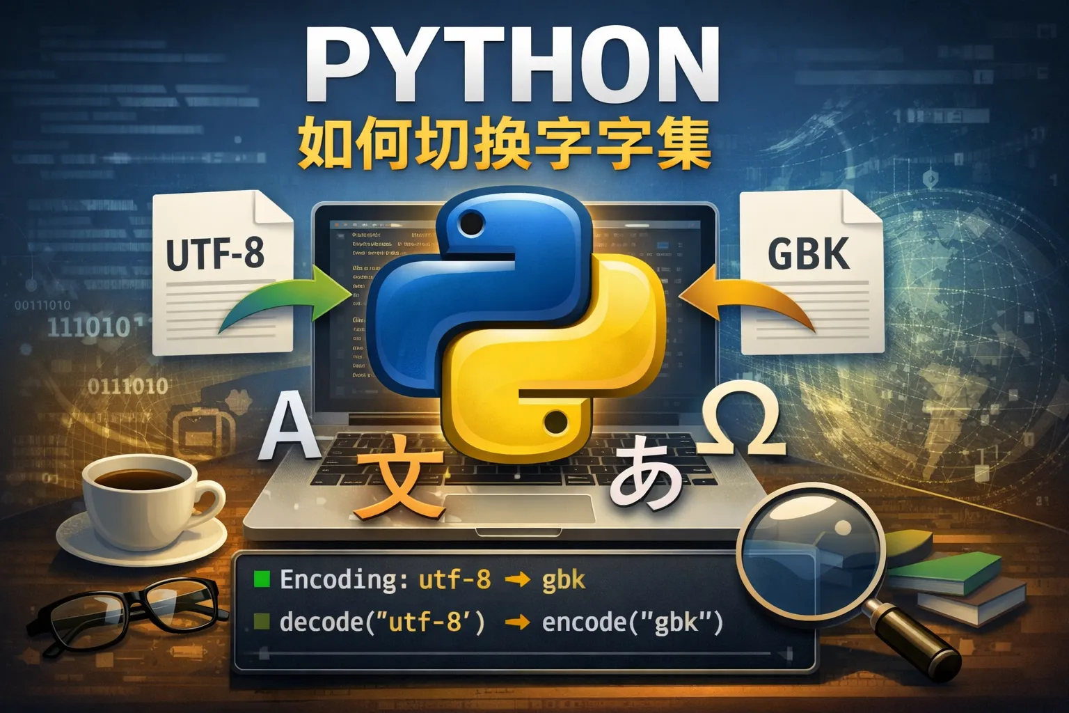 python 如何切换字符集