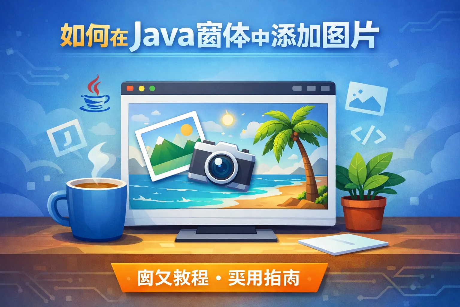 如何在java窗体中添加图片