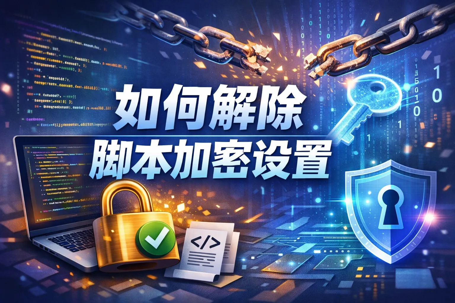 如何解除脚本加密设置