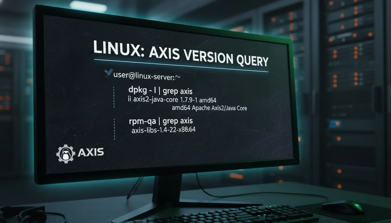 linux如何查询axis版本