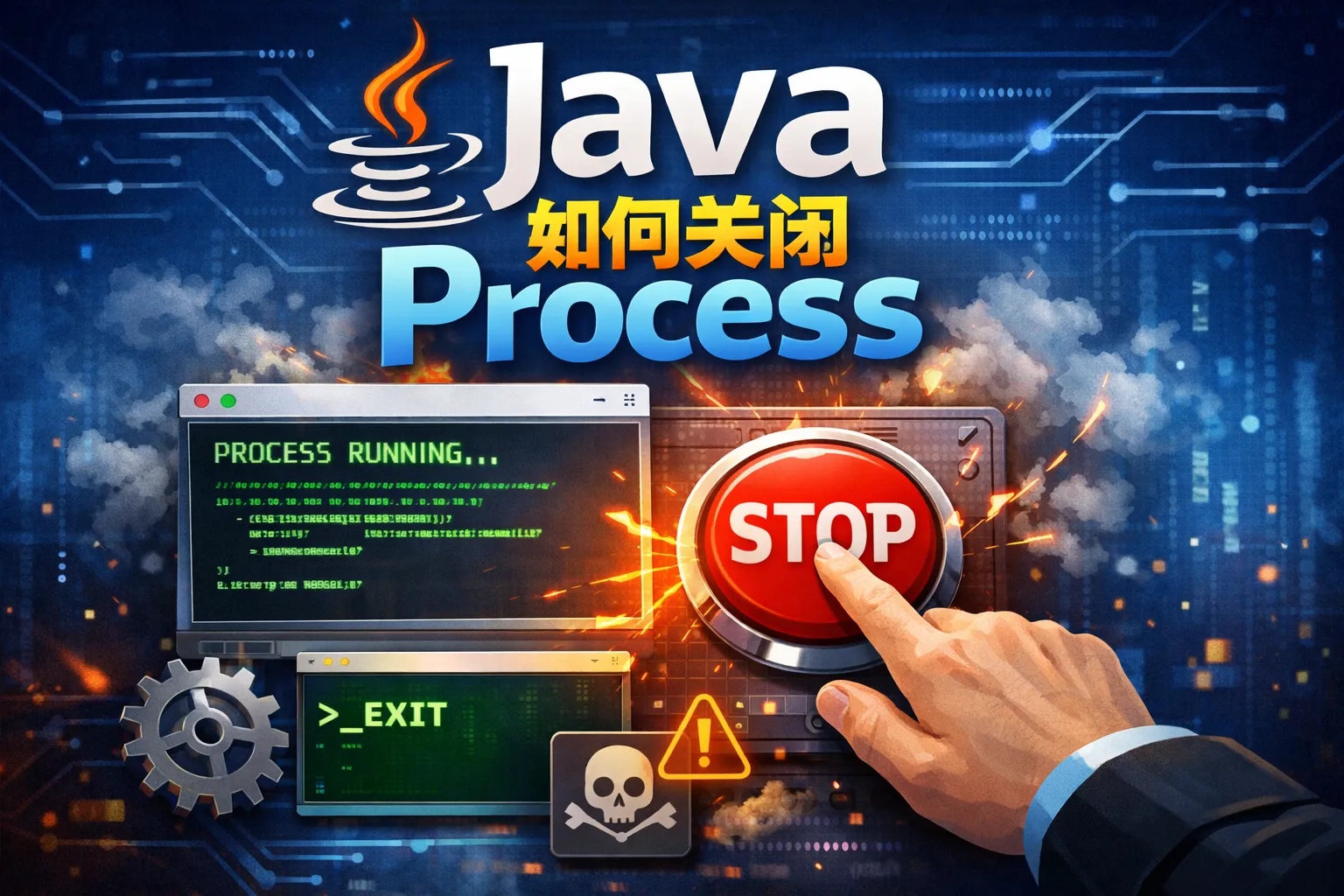 java如何关闭process