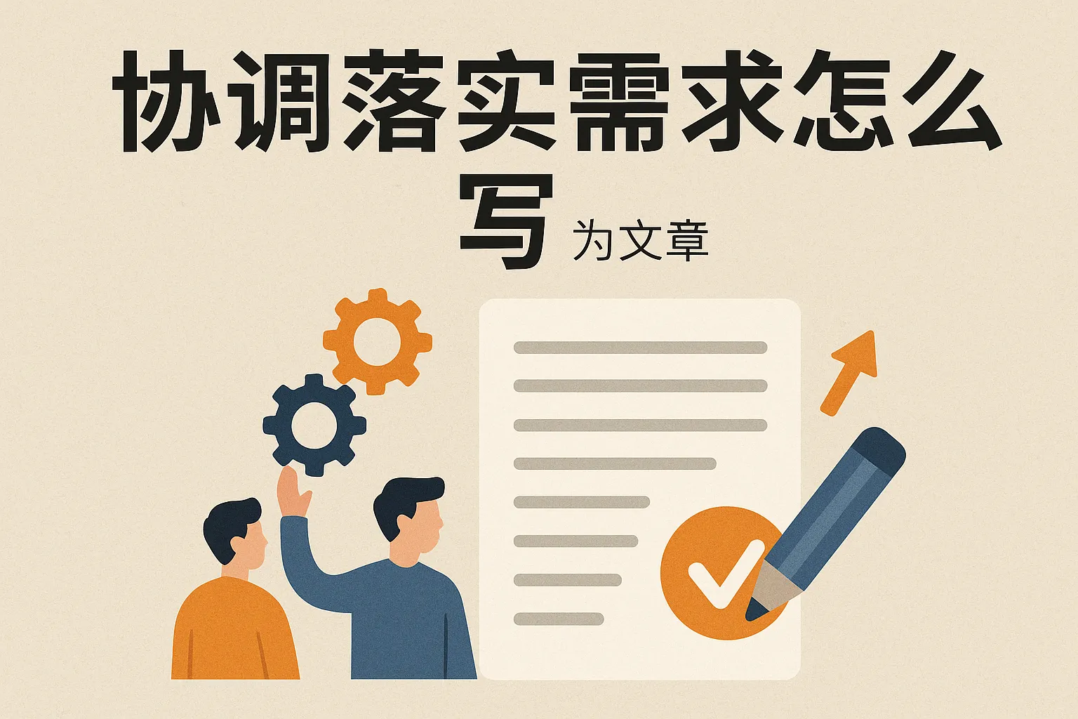 协调落实需求怎么写