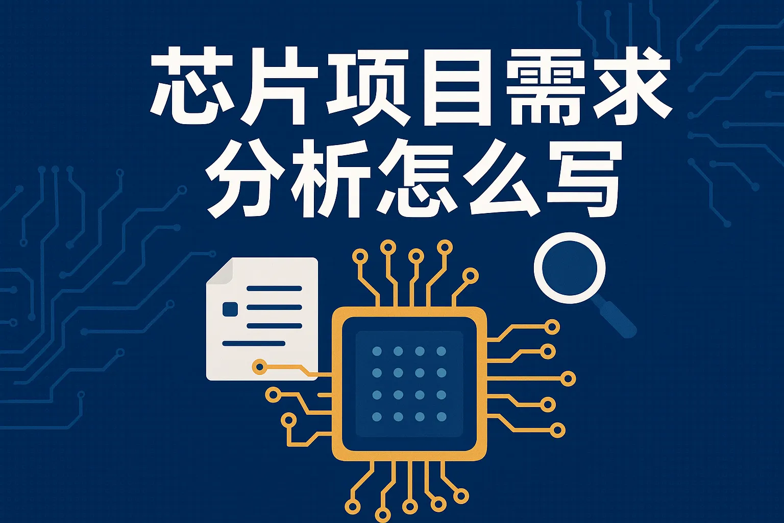 芯片项目需求分析怎么写