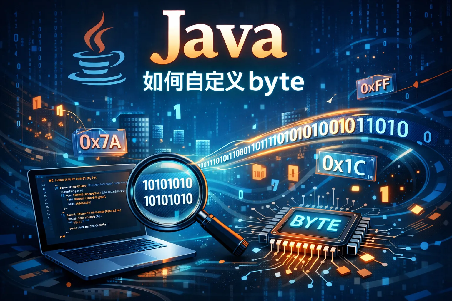 java如何自定义byte