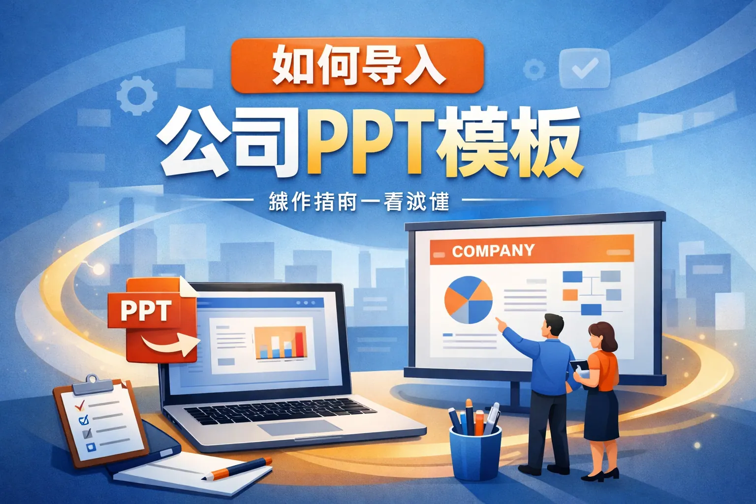 如何导入公司ppt模板