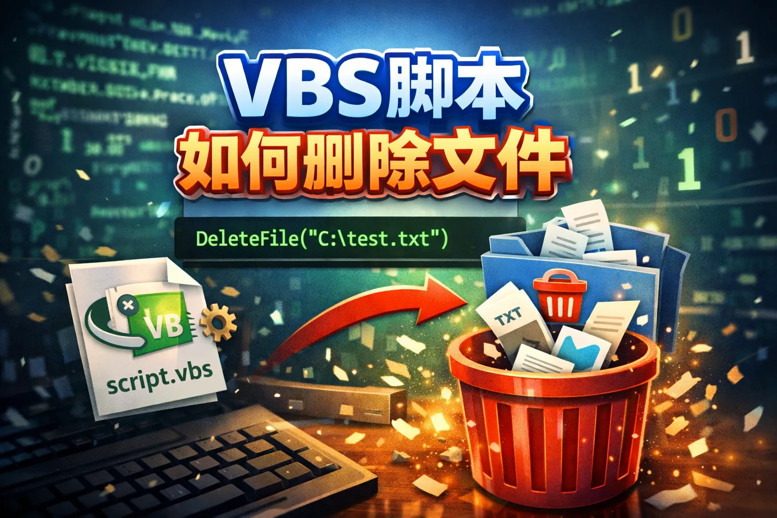 vbs脚本如何删除文件