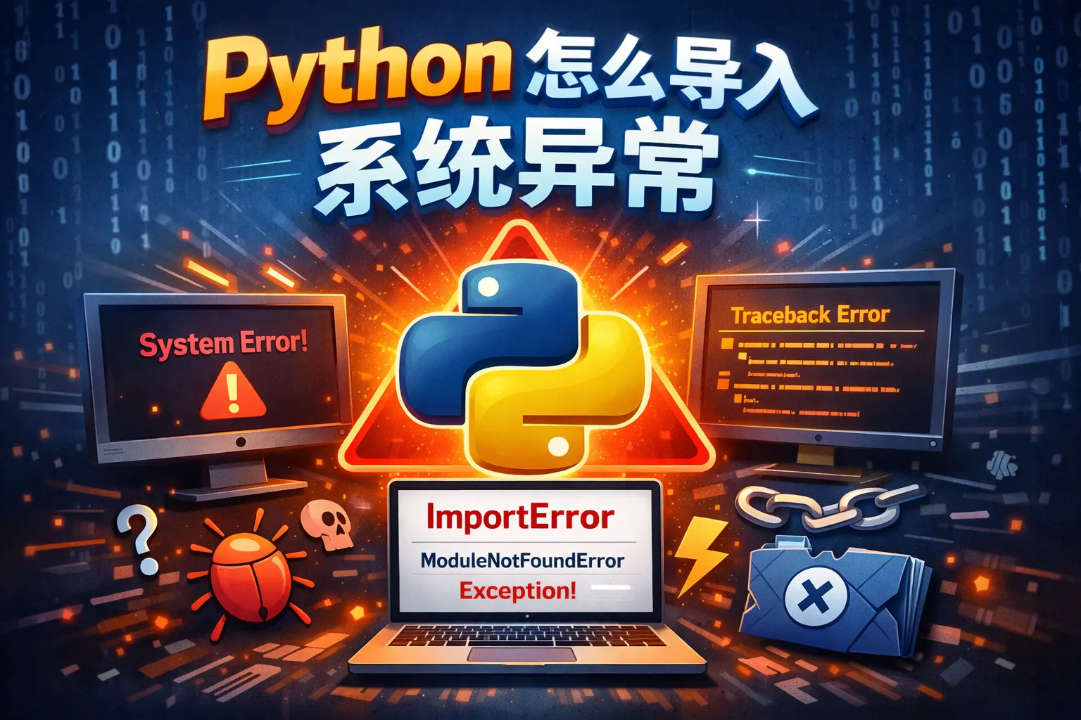 Python怎么导入系统异常