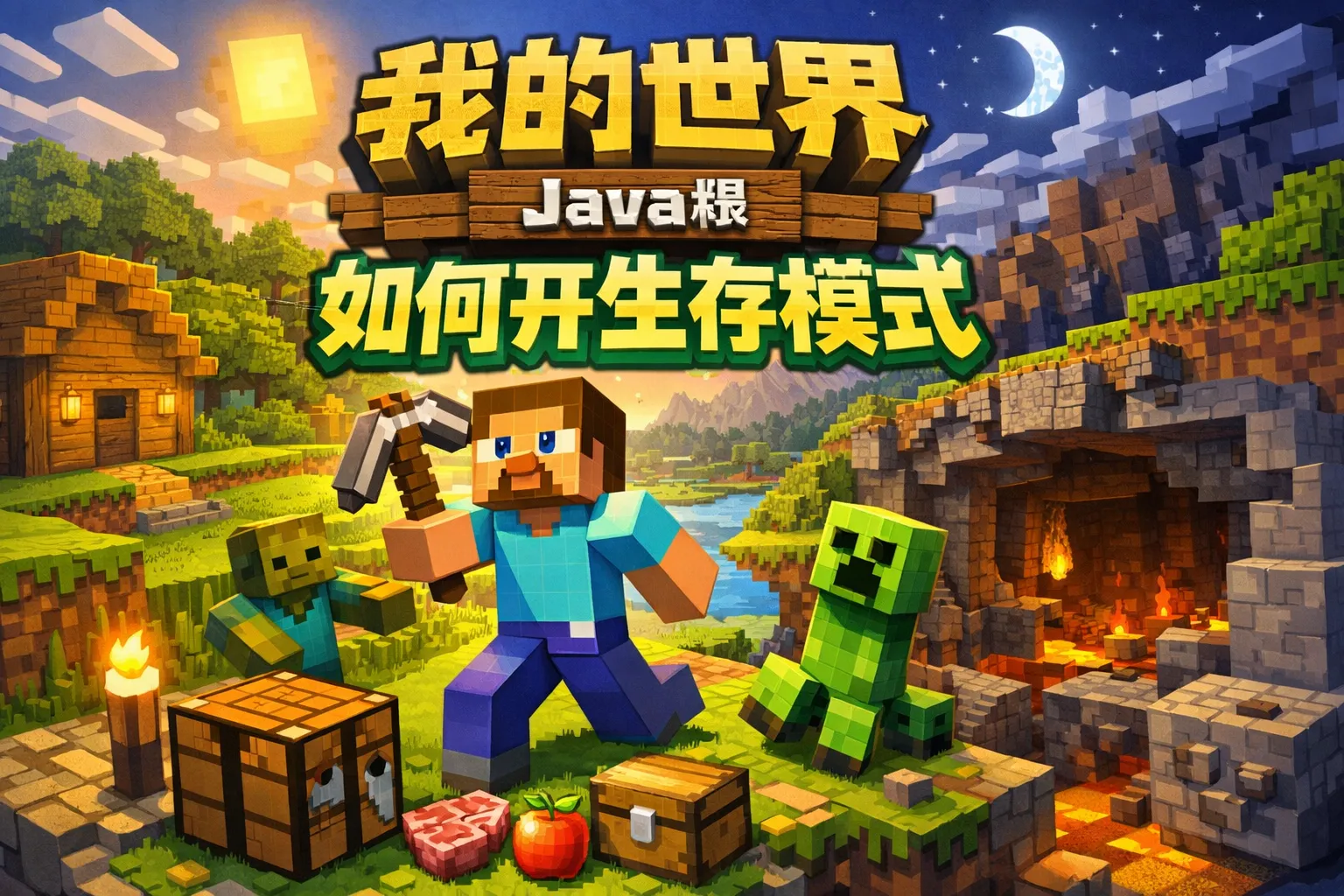 我的世界java版如何开生存模式