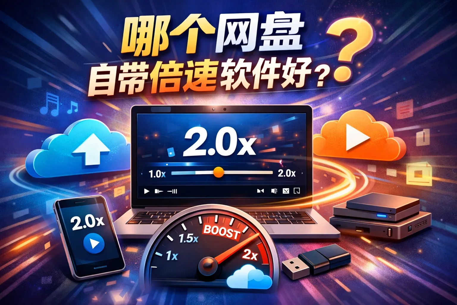 哪个网盘自带倍速软件好