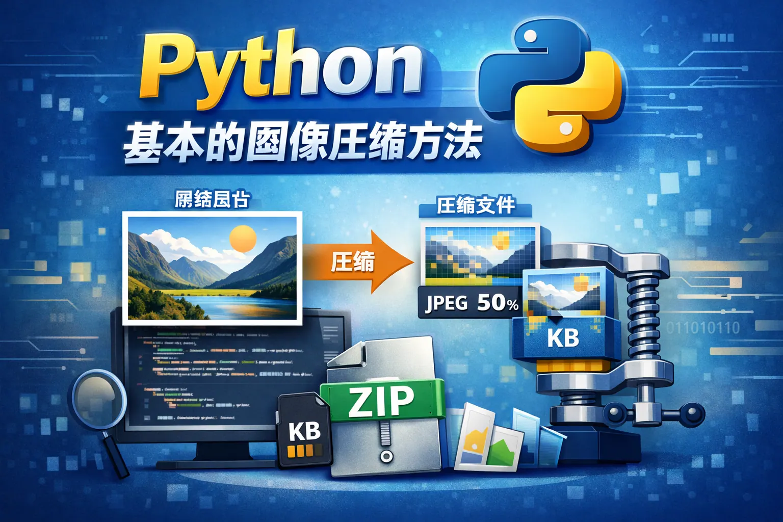 Python基本的图像压缩方法