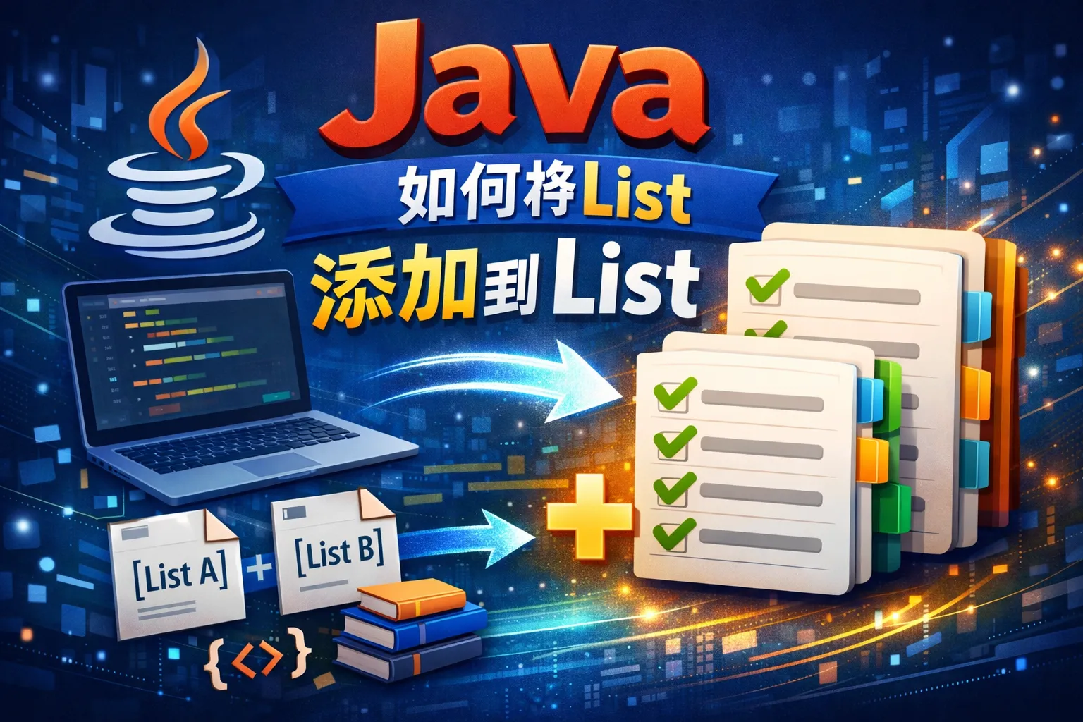 java如何将list添加到list