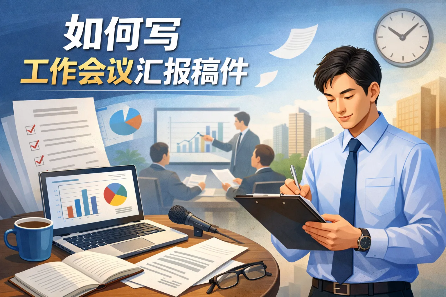 如何写工作会议汇报稿件