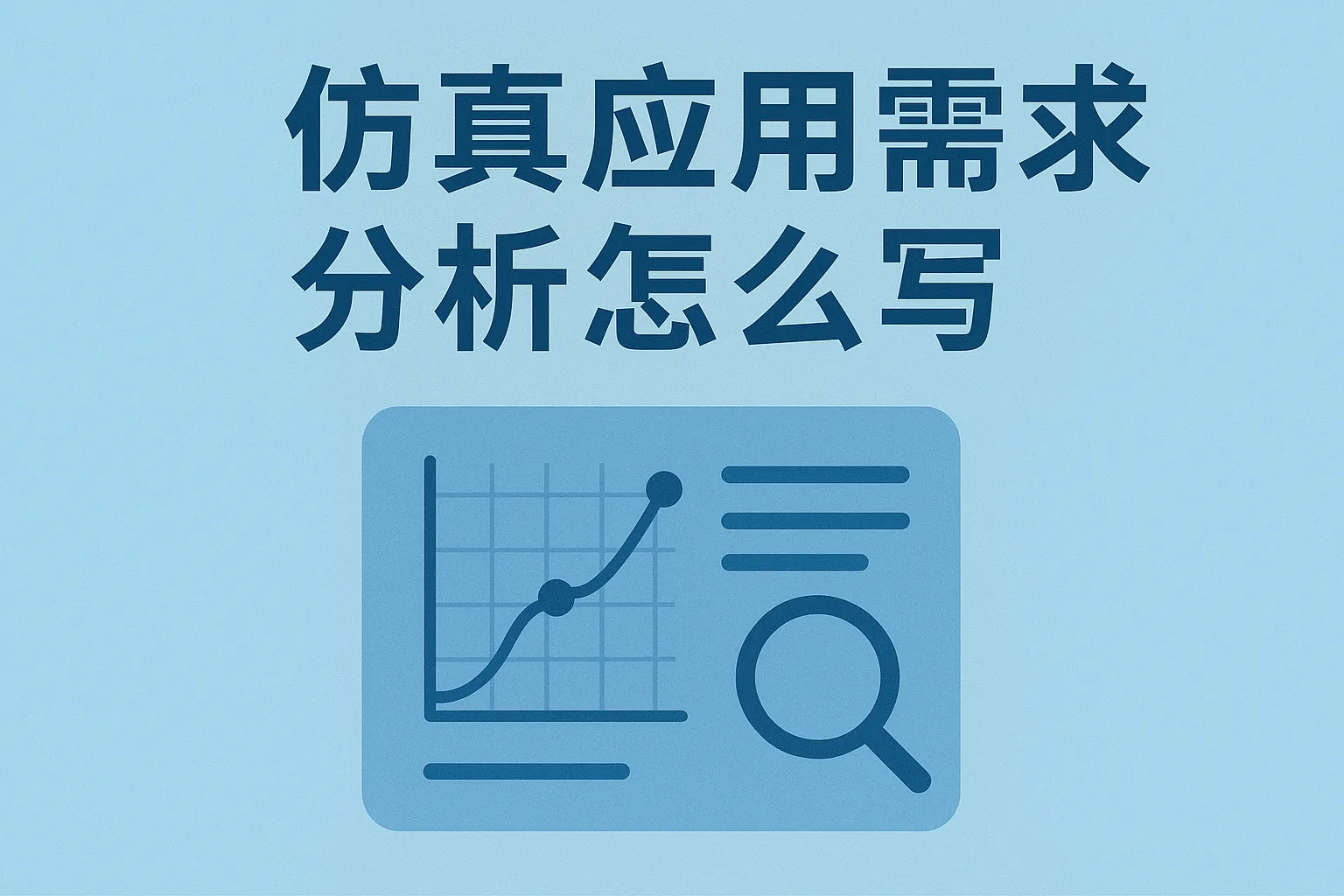 仿真应用需求分析怎么写