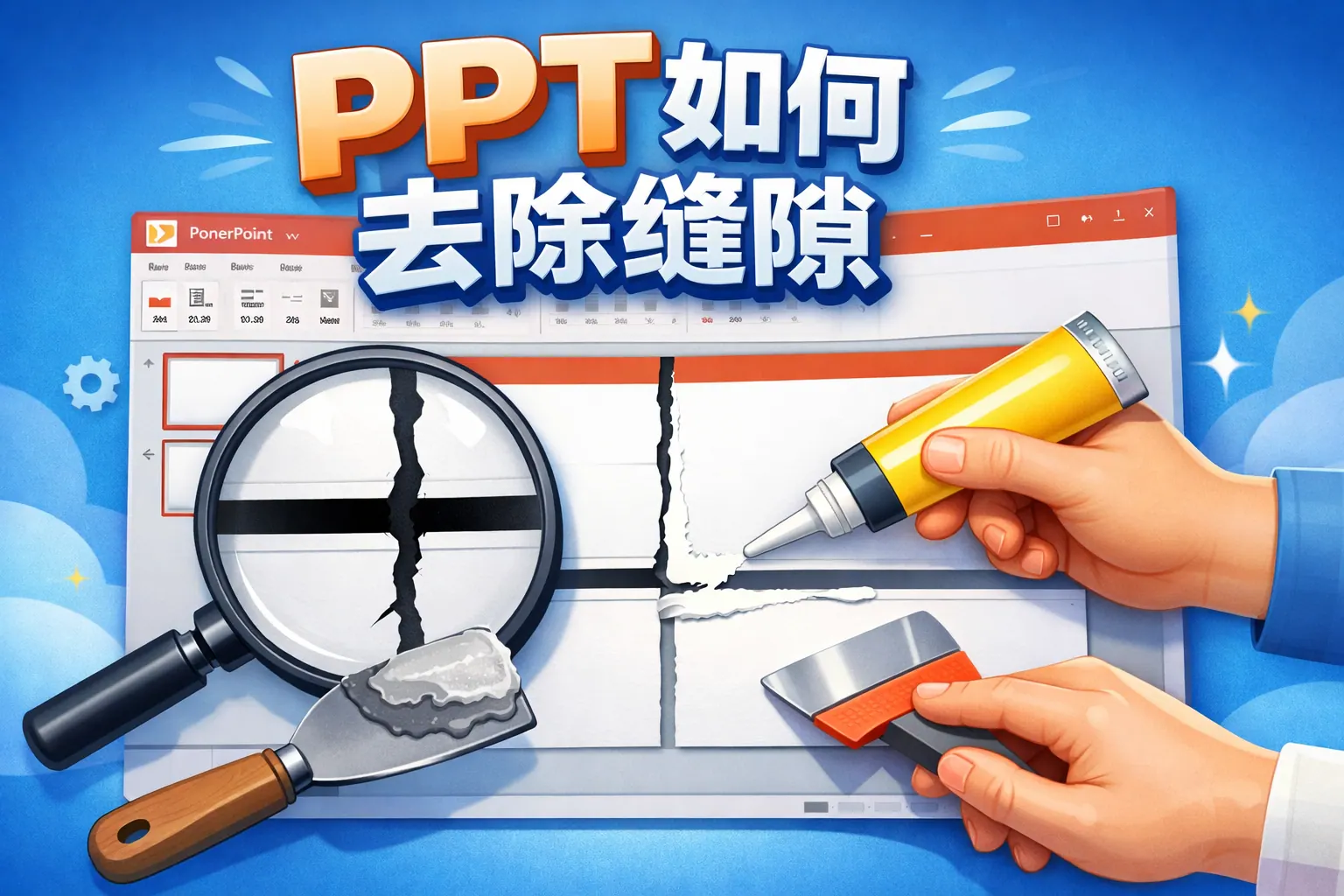 ppt如何去除缝隙