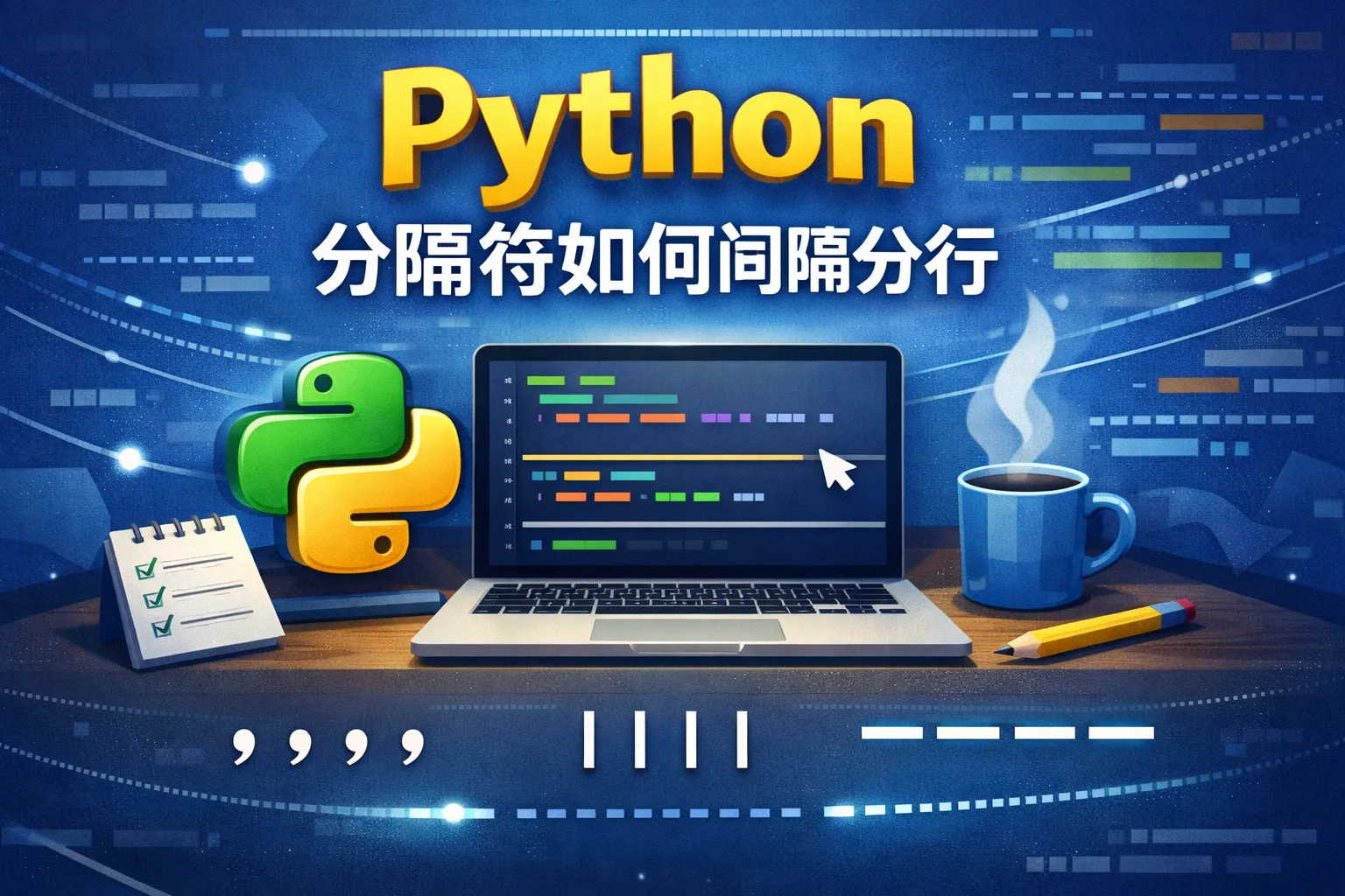 python分隔符如何间隔分行