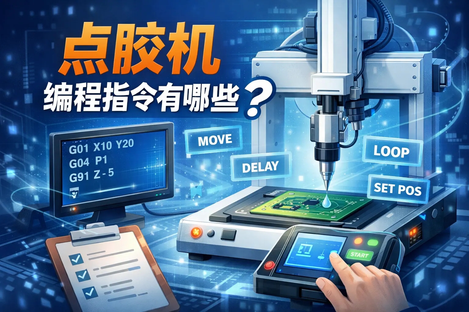 点胶机编程指令有哪些