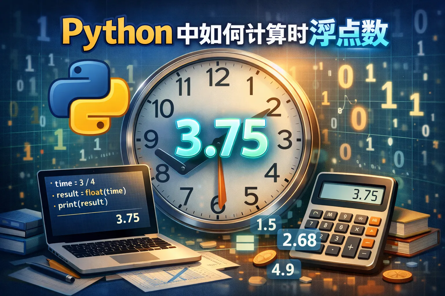 python中如何计算时取浮点数
