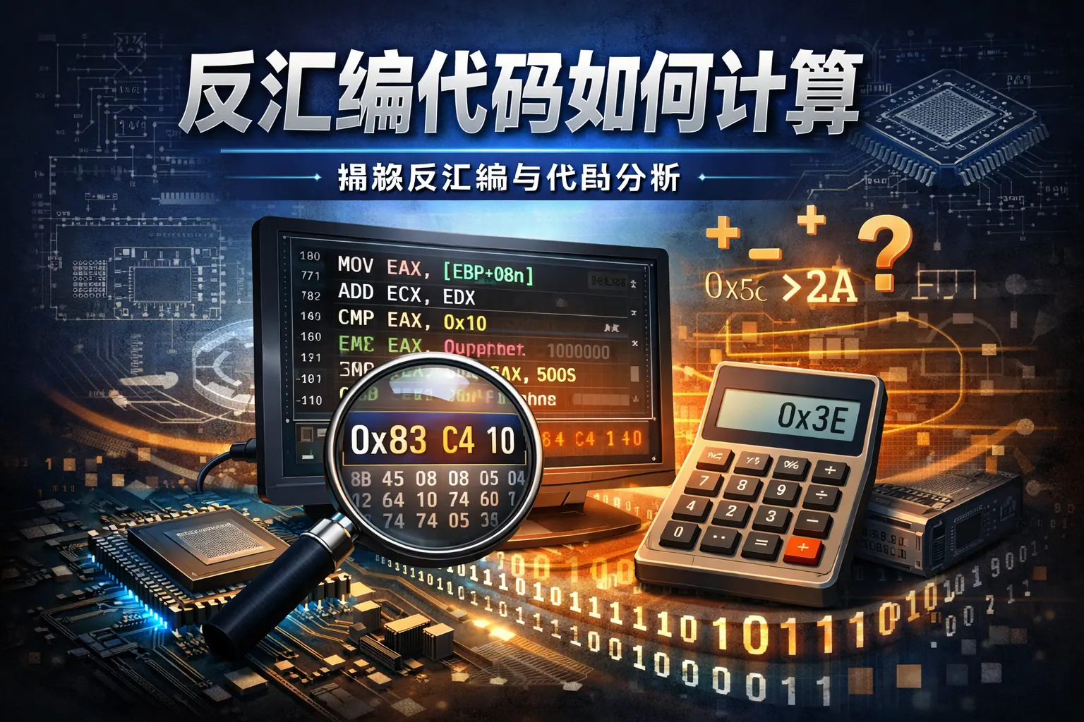 反汇编代码如何计算
