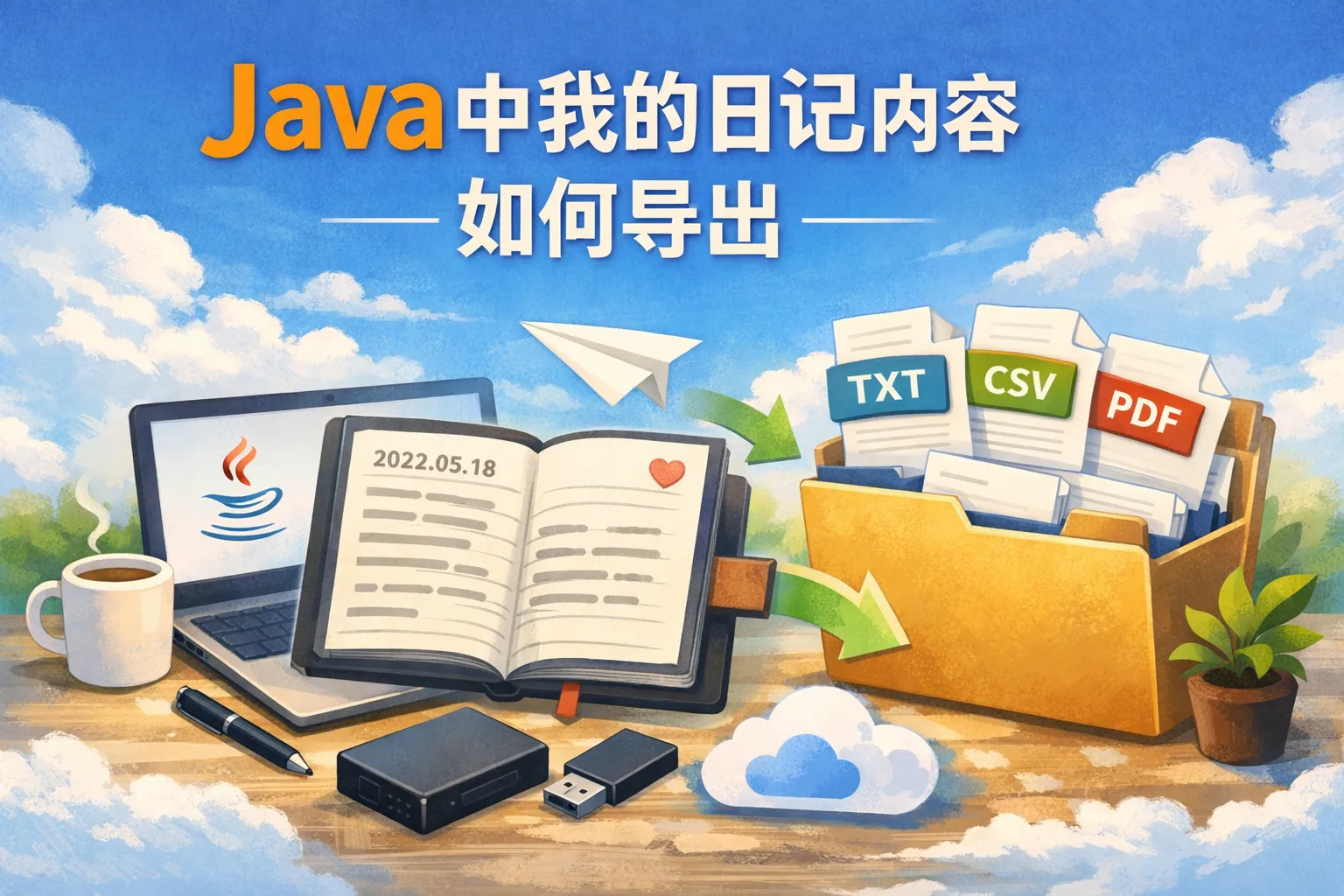 java中我的日记内容如何导出