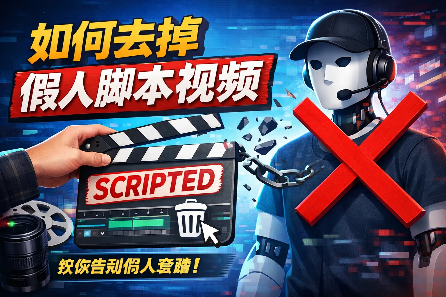 如何去掉假人脚本视频