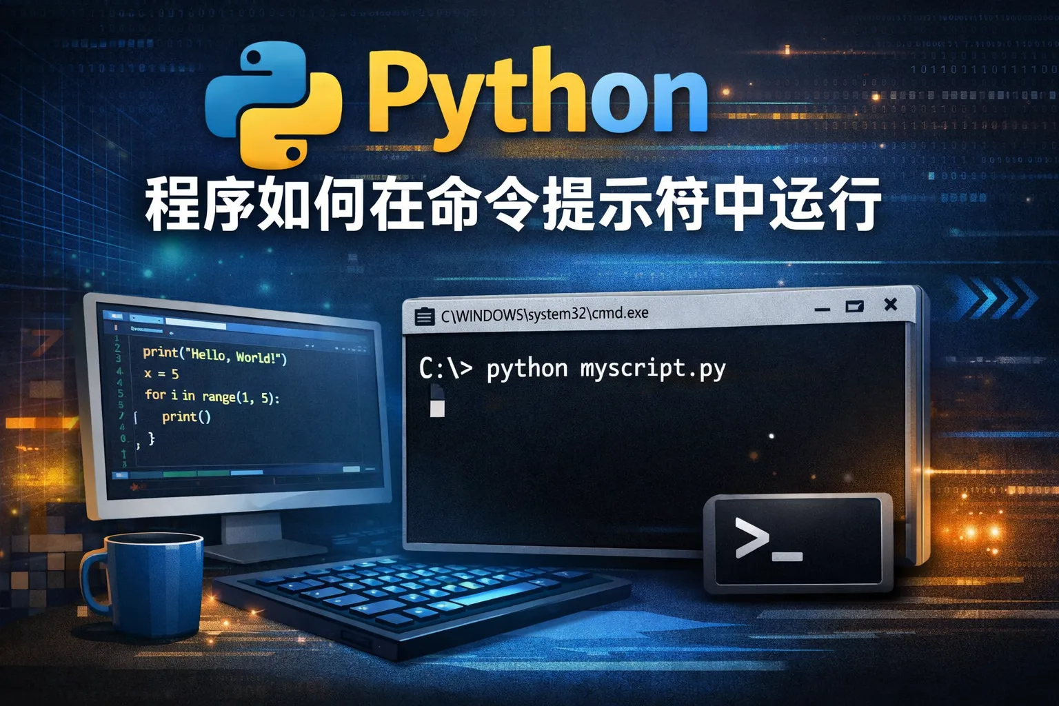 python程序如何在命令提示符中运行