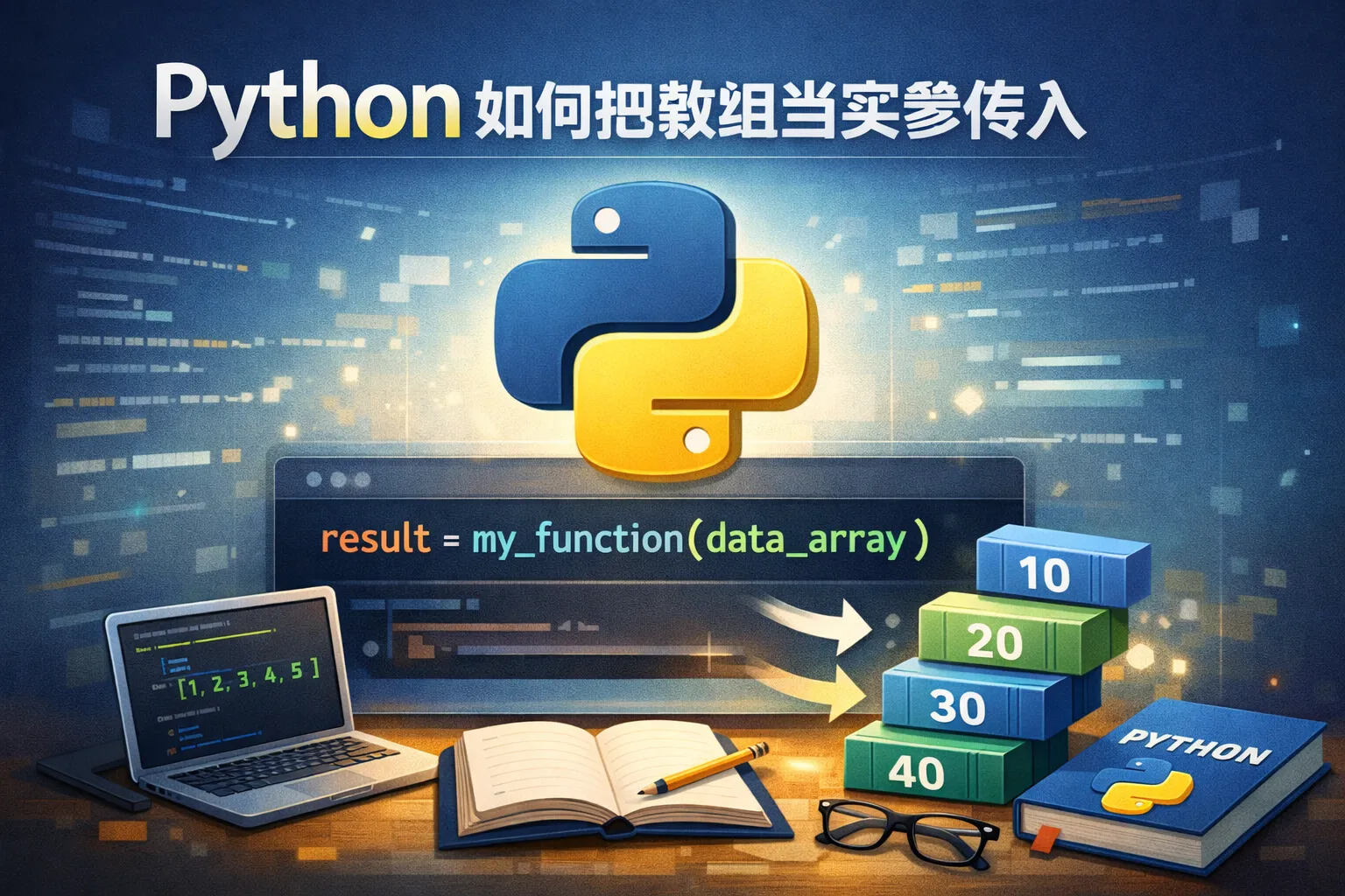 python如何把数组当实参传入