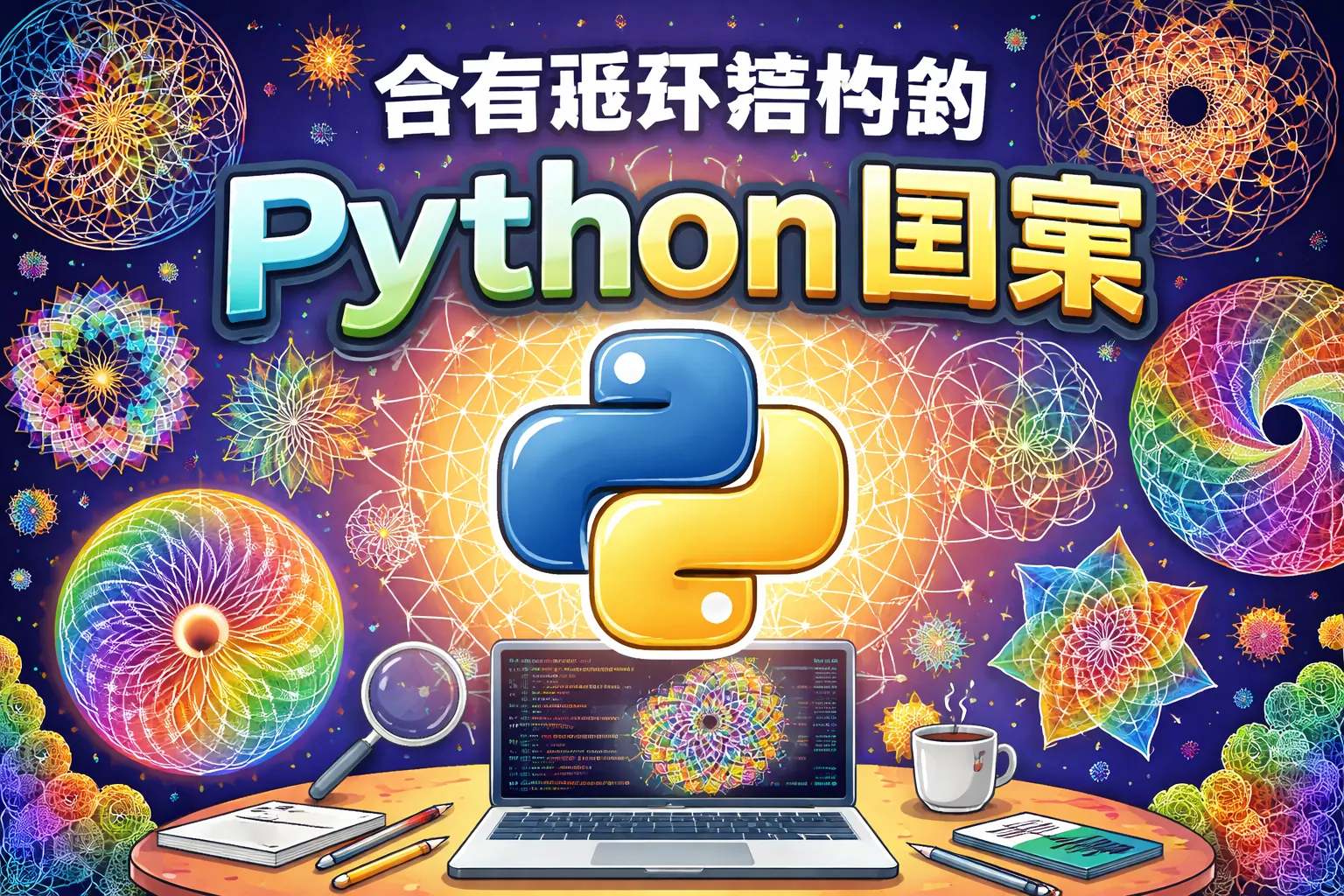含有循环结构的python图案