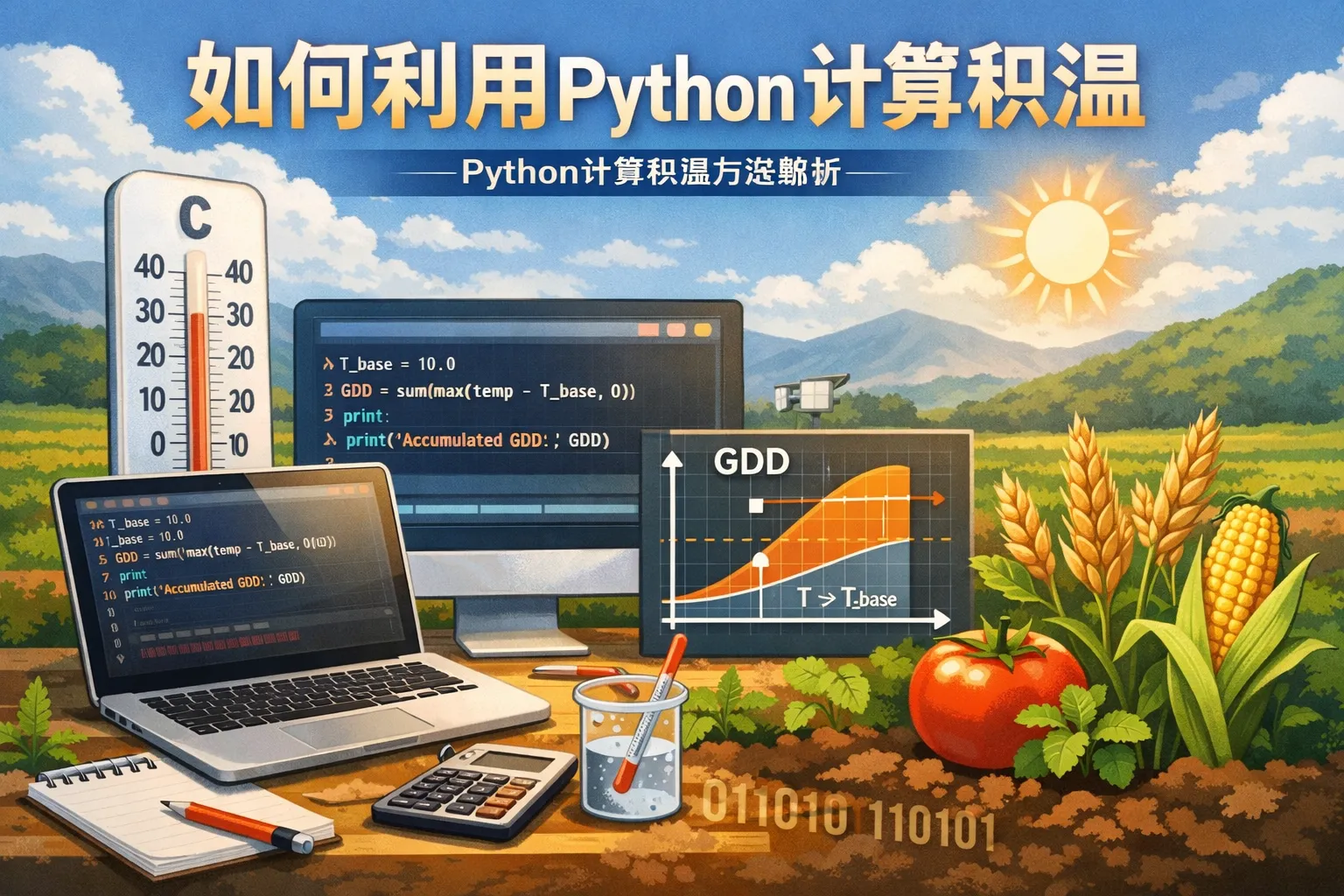 如何利用python计算积温