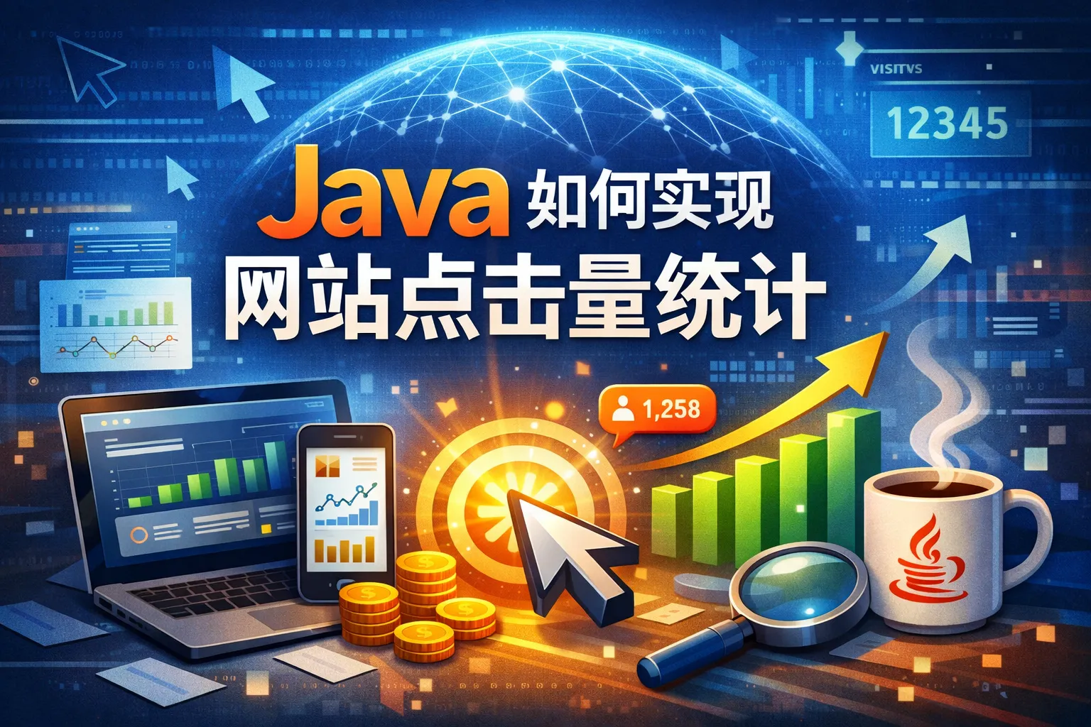 java如何实现网站点击量统计