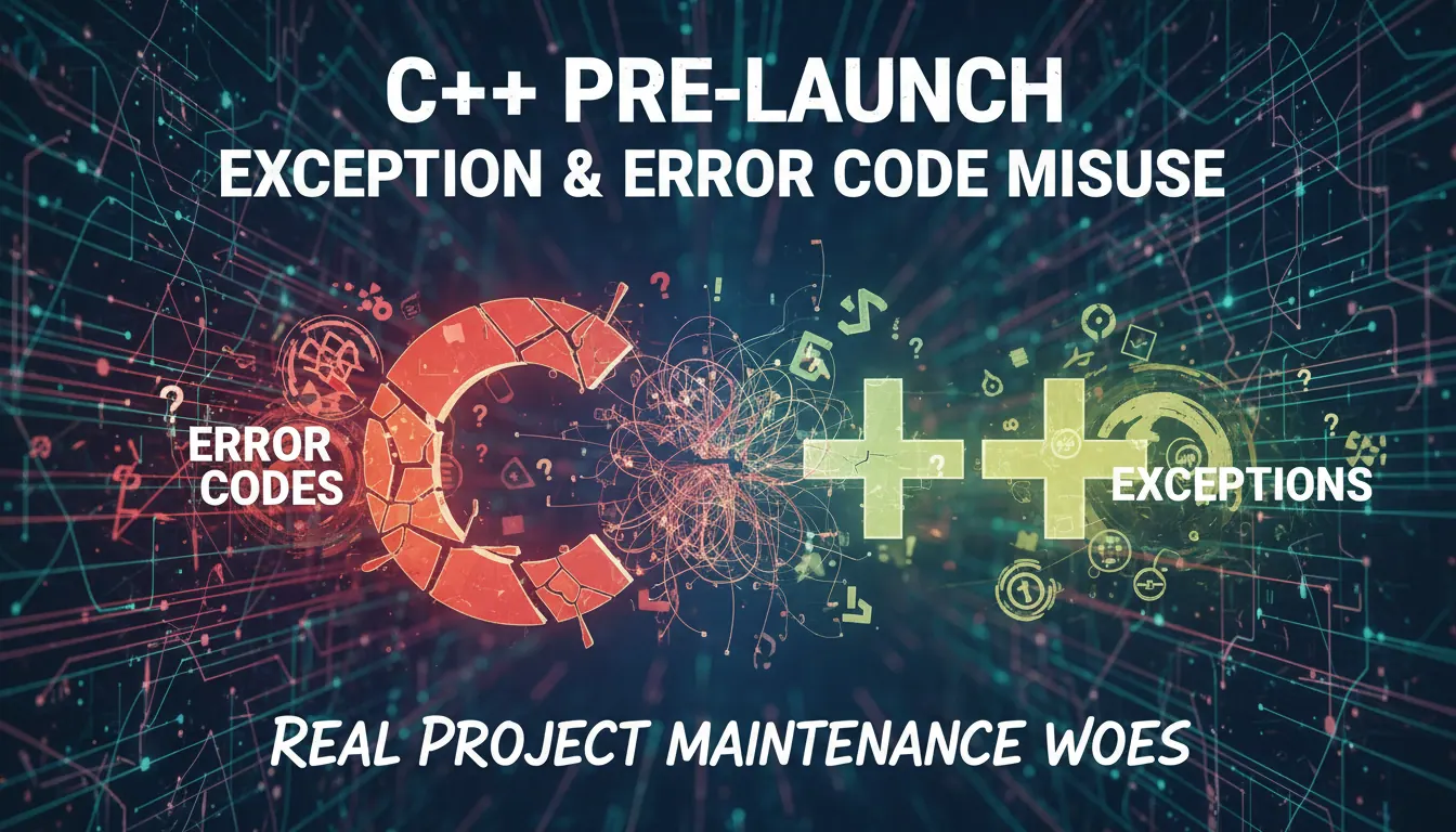 C++ 准备上线前异常和错误码混用怎么办:真实项目维护中的问题复盘