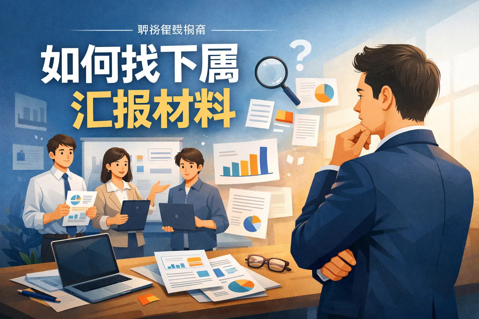 如何找下属汇报材料