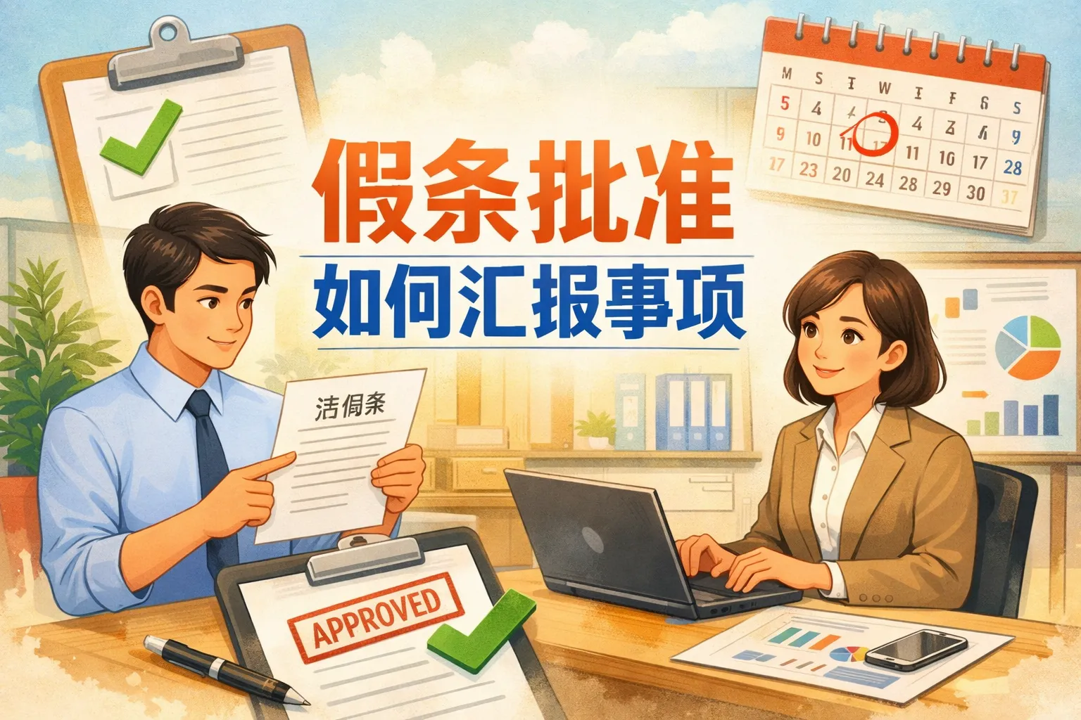 假条批准如何汇报事项