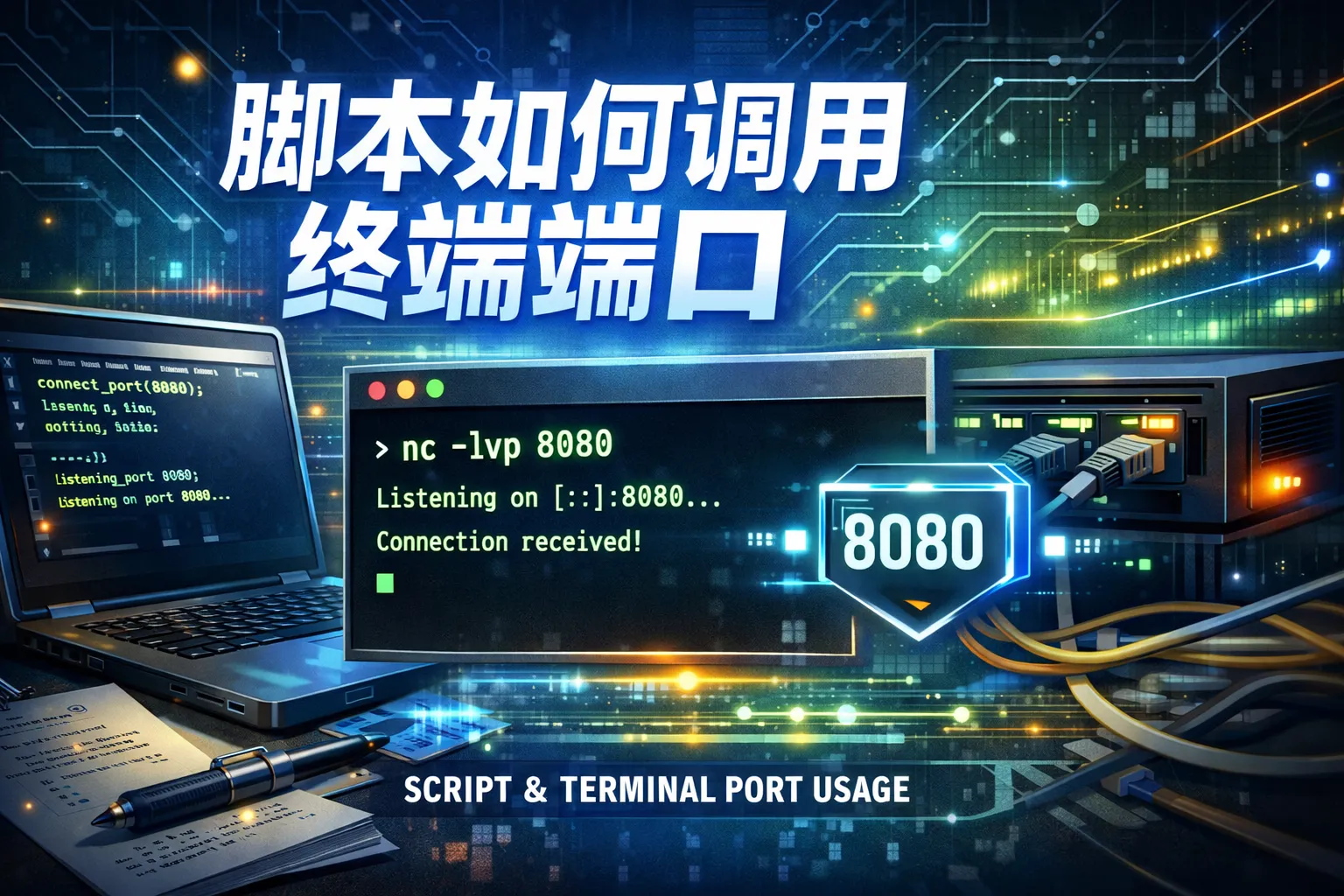 脚本如何调用终端端口