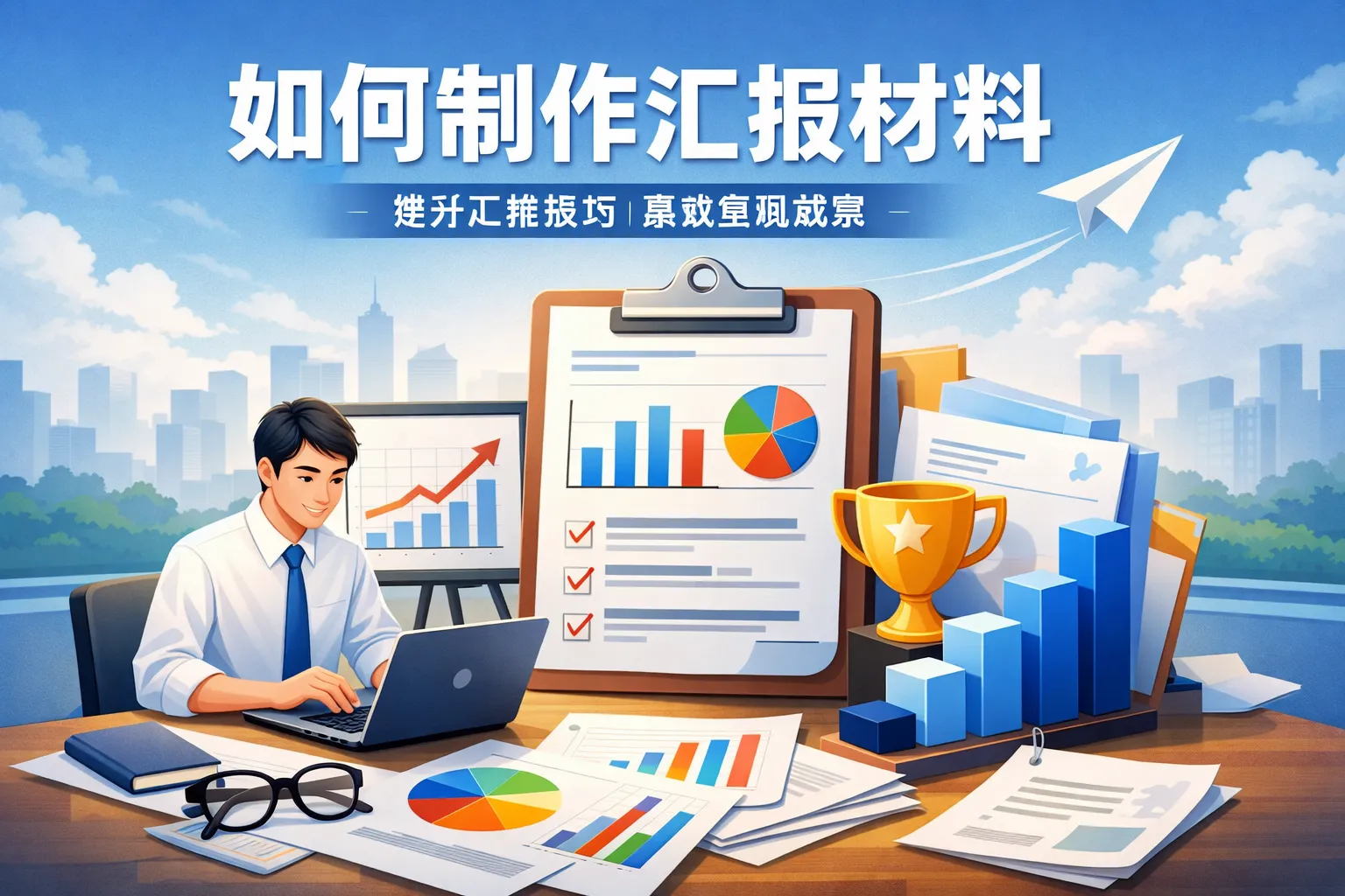 如何制作汇报材料