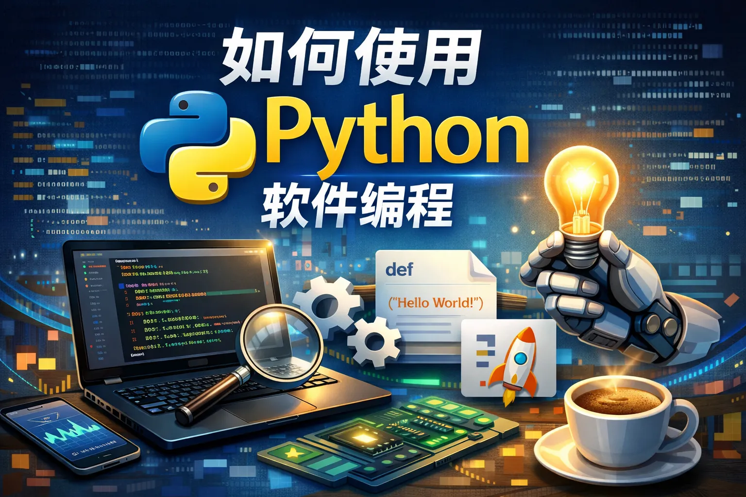 如何使用python软件编程