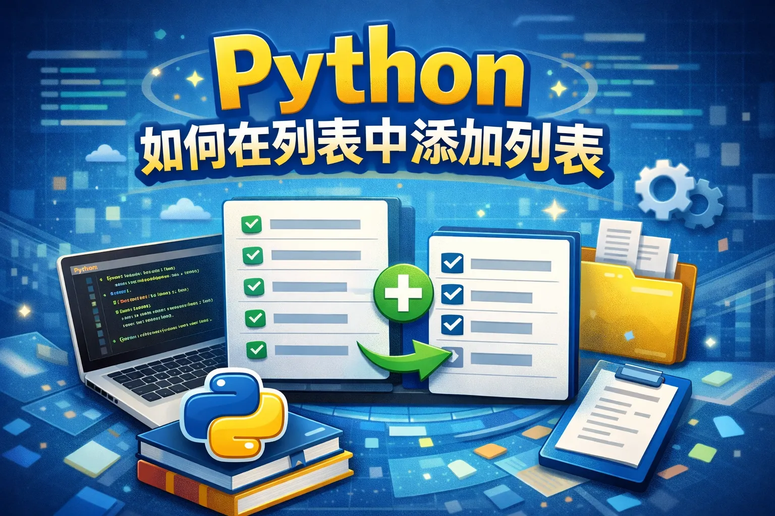 python如何在列表中添加列表
