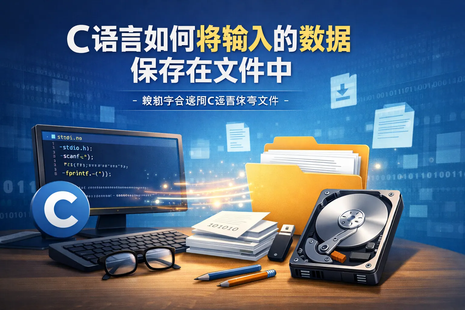 C语言如何将输入的数据保存在文件中
