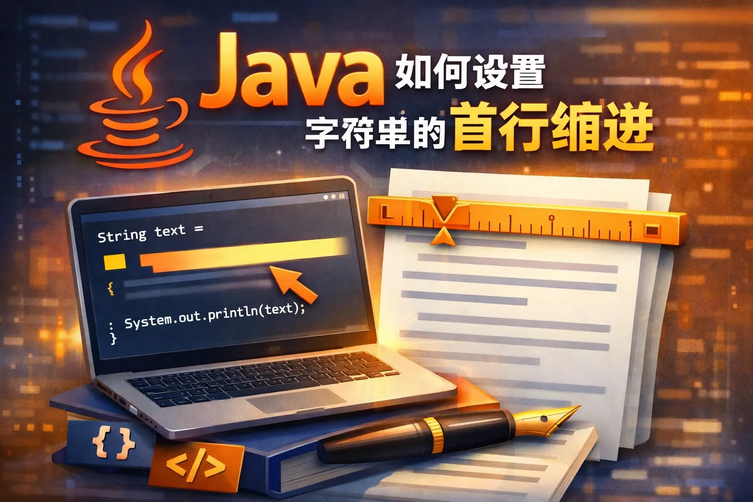 java如何设置字符串的首行缩进