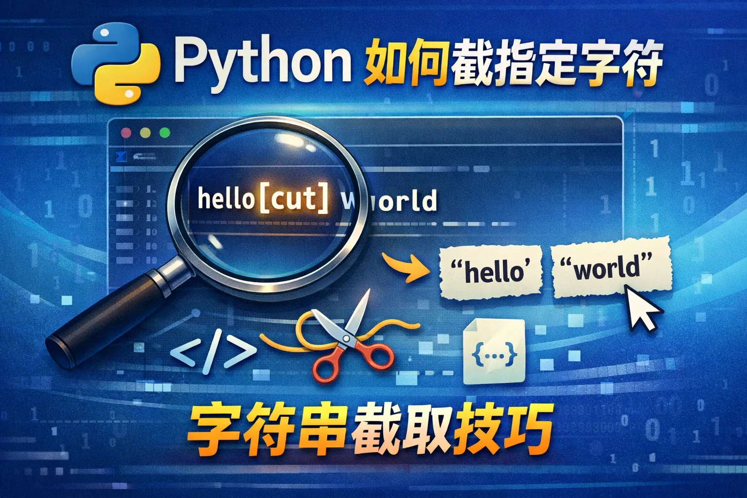 python如何截指定字符