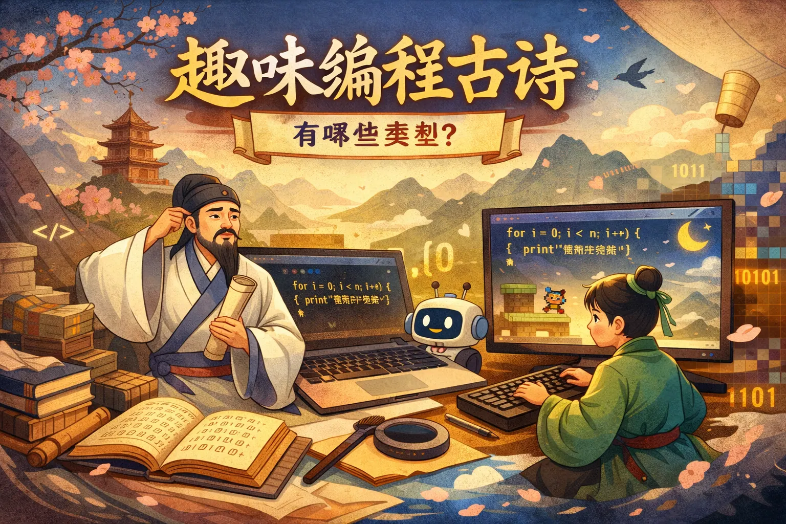 趣味编程古诗有哪些类型