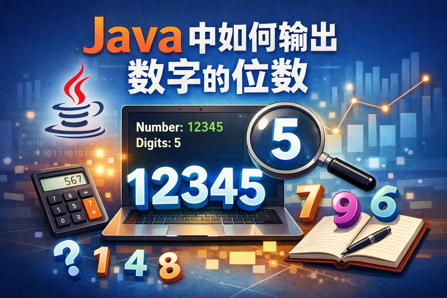 java中如何输出数字的位数