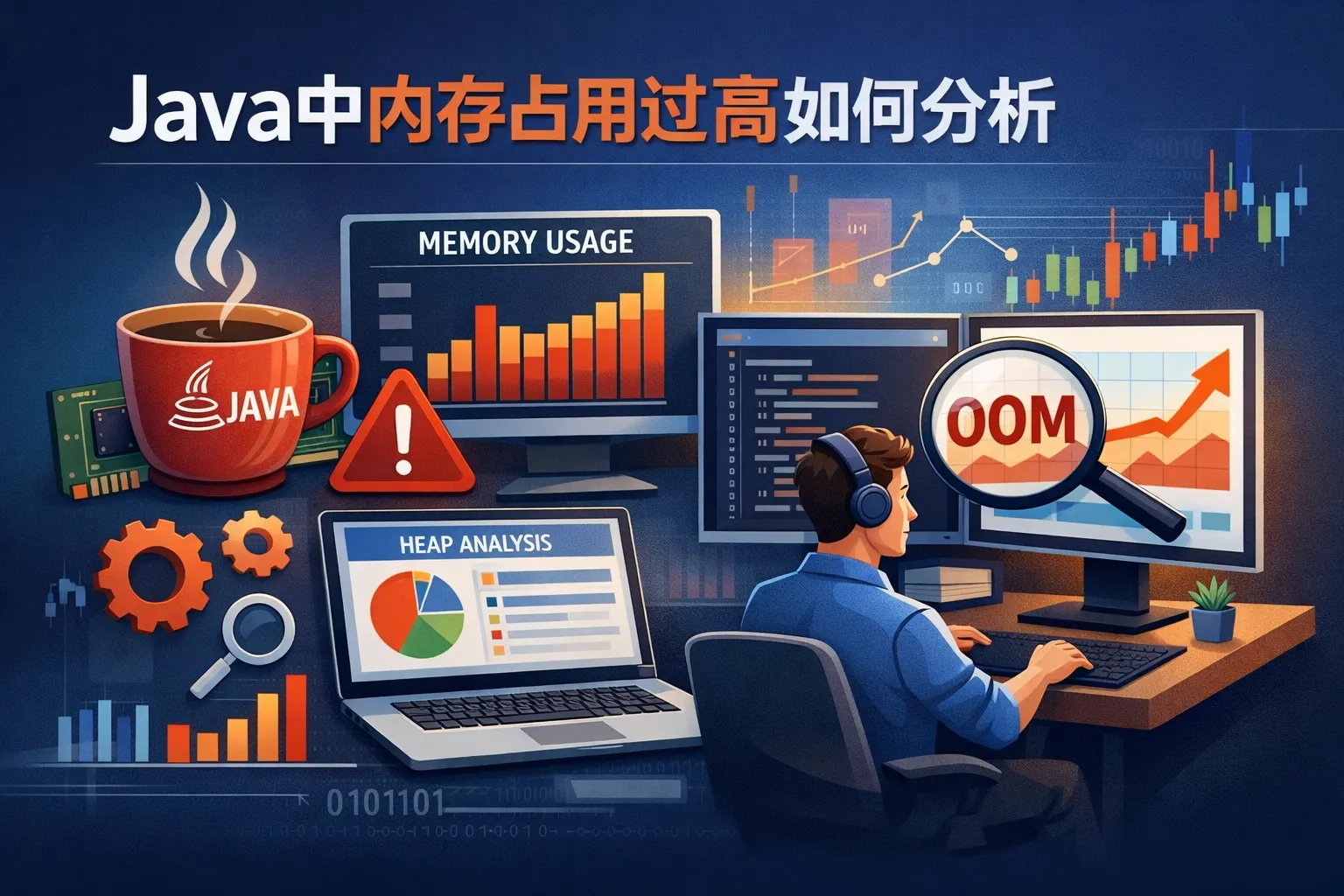 java中内存占用过高如何分析
