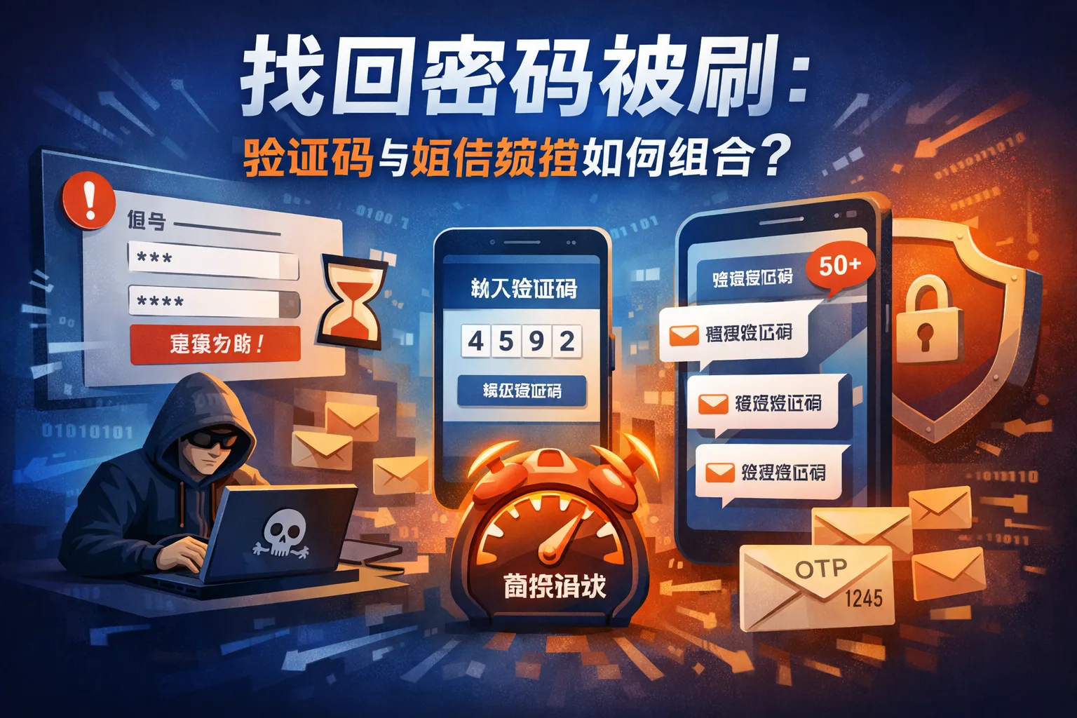 找回密码被刷:验证码与短信频控如何组合?