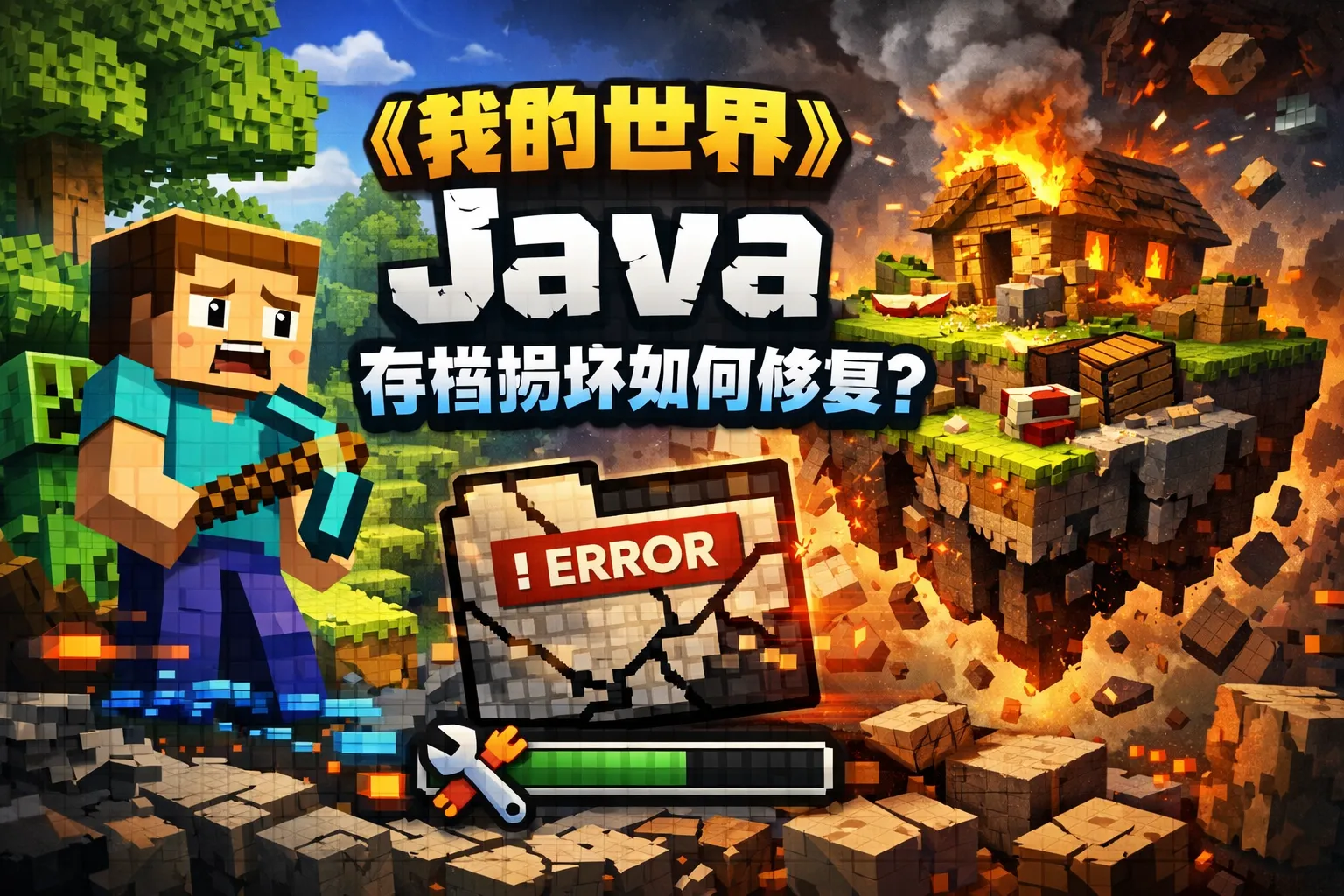 我的世界java存档损坏如何修复