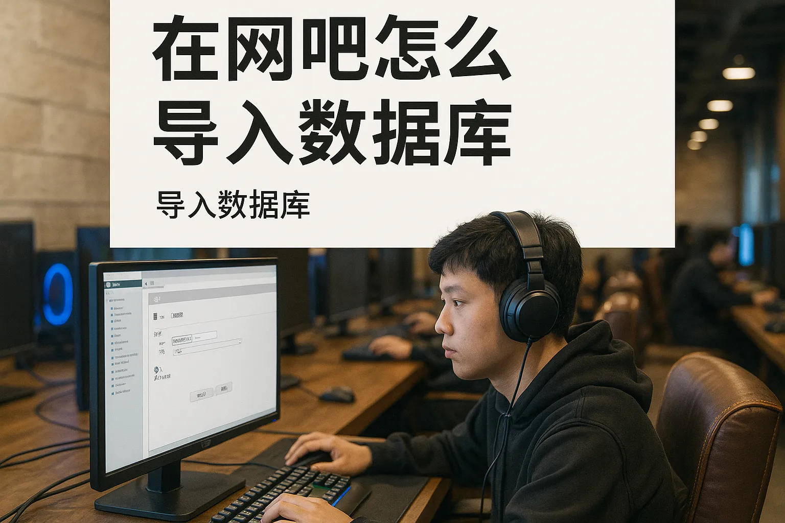 在网吧怎么导入数据库