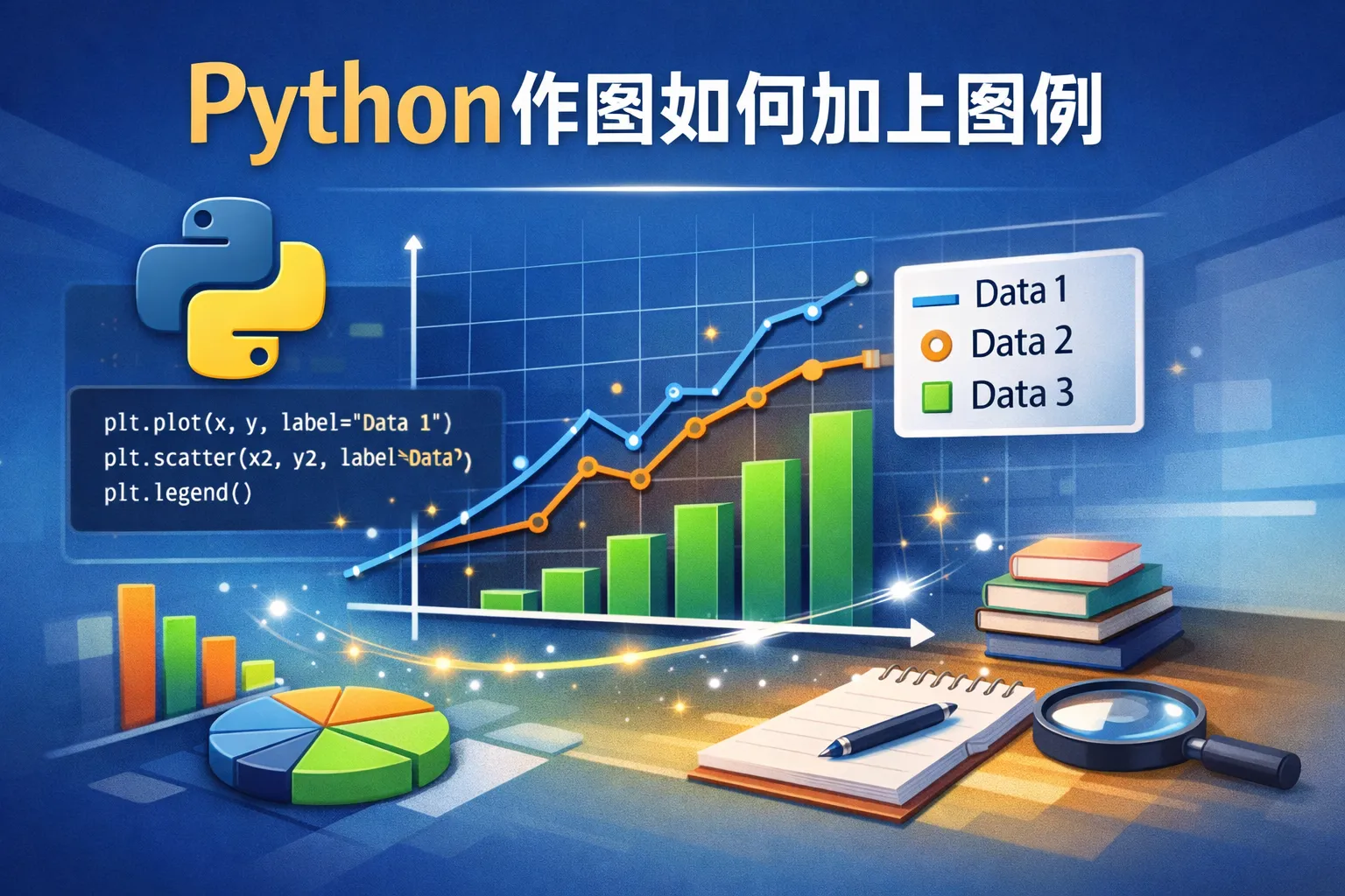 python作图如何加上图例