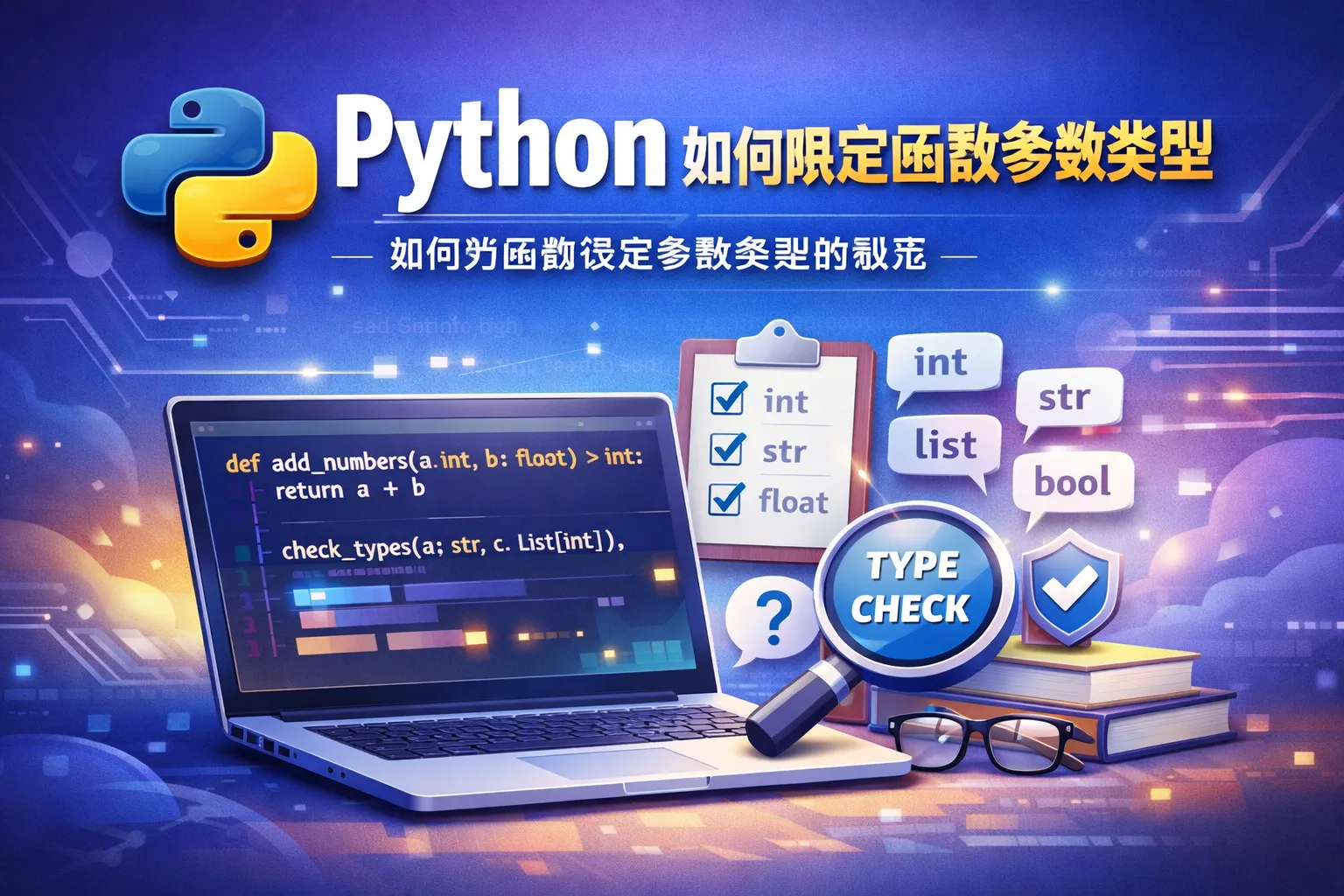 python如何限定函数参数类型