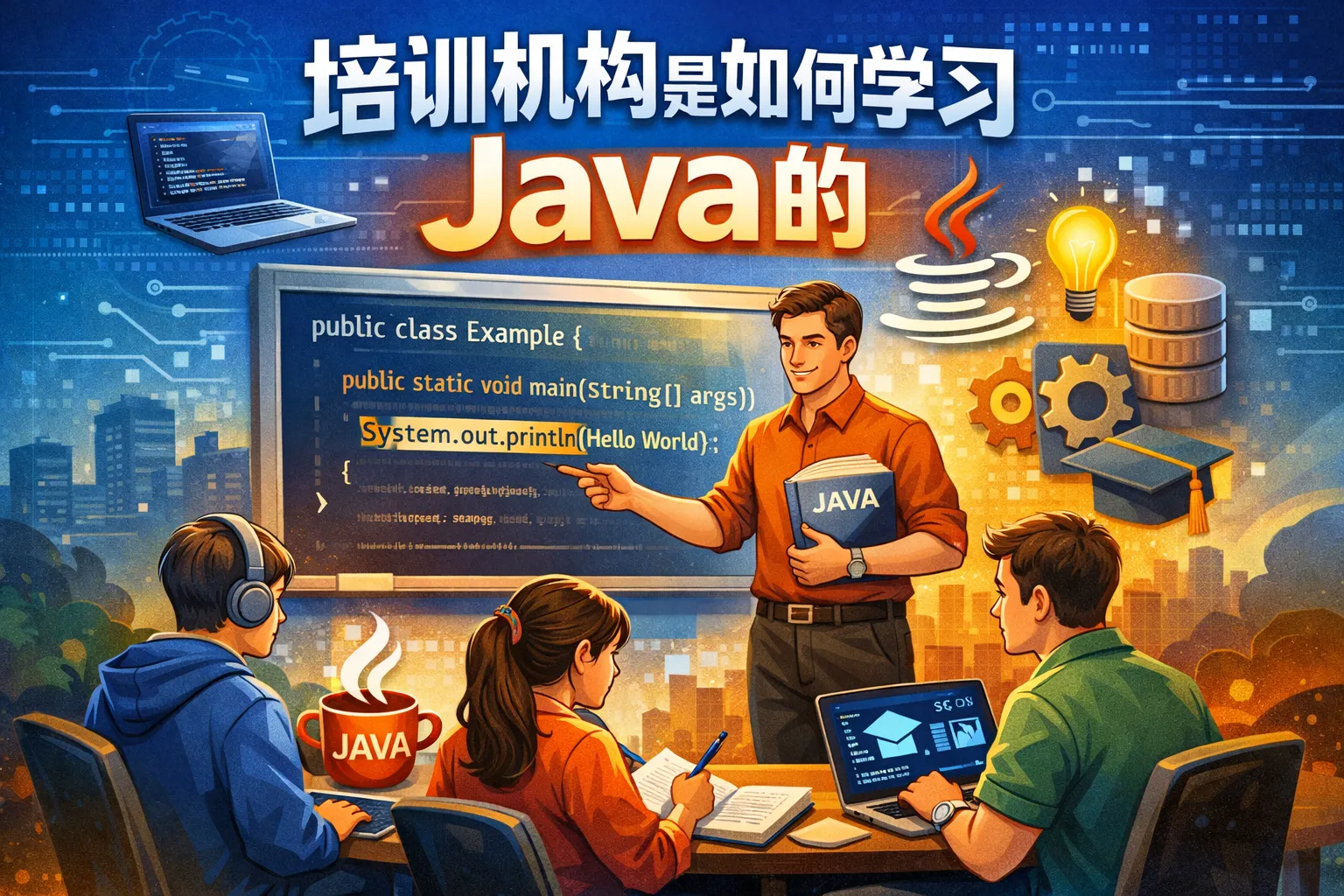 培训机构是如何学习java的