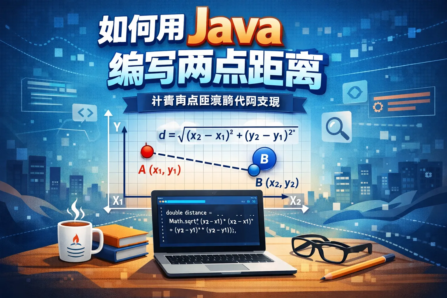 如何用java编写两点距离