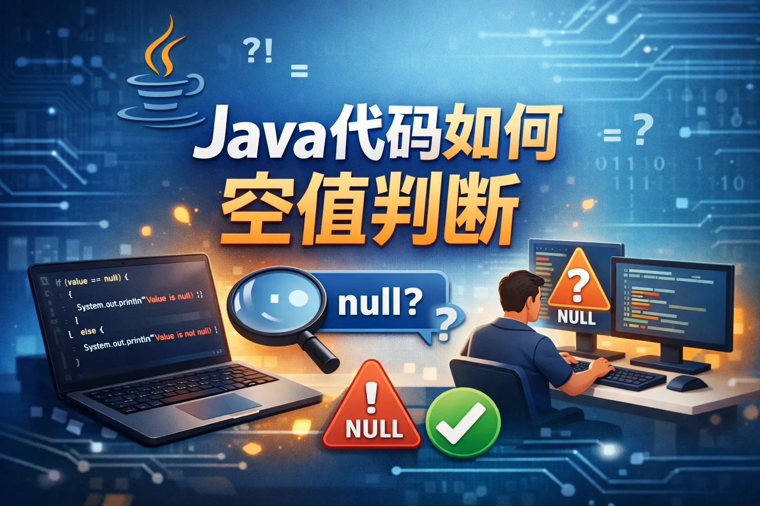 java代码如何写空值判断